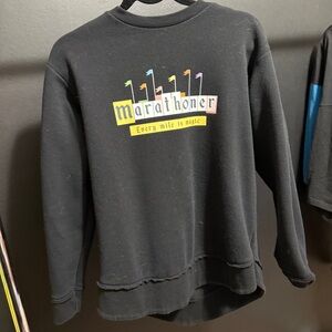 Black Crewneck Sweater RunDisney marathon runner